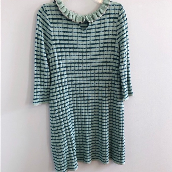 ASOS ribbed metallic striped shift dress - Picture 3 of 6